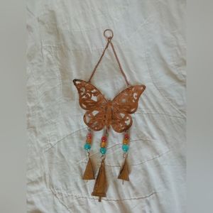 Butterfly Bead Bells Wind Chime 16 1/2" Length